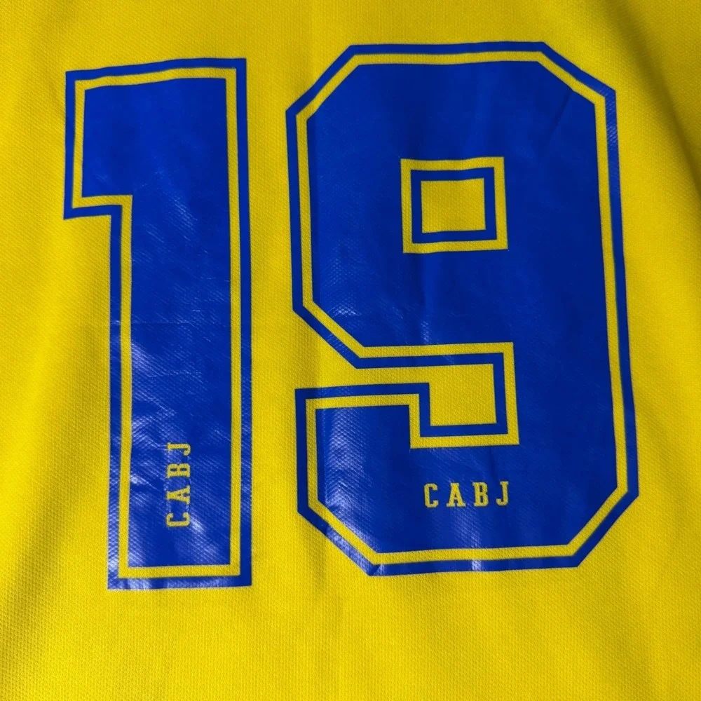 Adidas Boca Juniors Casa Amarilla Jersey Mens Medium Yellow Blue Soccer Shirt 19